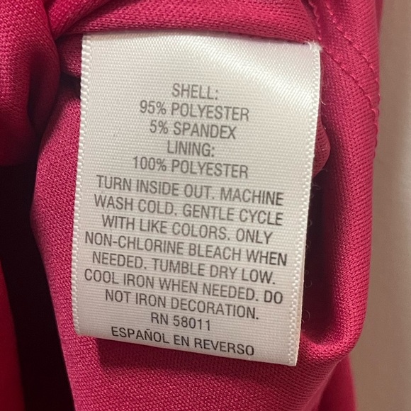 NWT $80R Thalia Sodi Acapulco Magenta Spark Bead Embellished Dress. Size Large - Picture 8 of 8